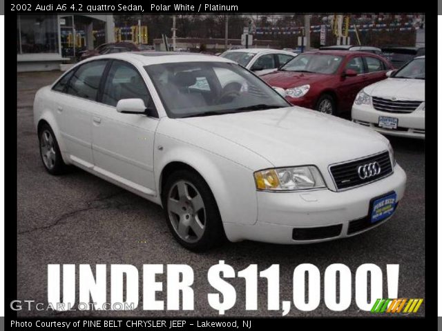 2002 Audi A6 4.2 quattro Sedan in Polar White