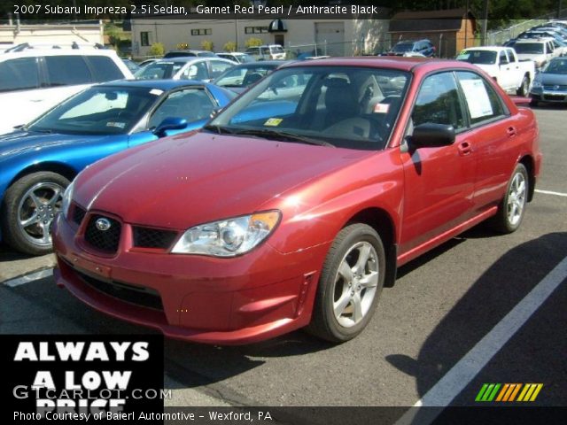 2007 Subaru Impreza 2.5i Sedan in Garnet Red Pearl