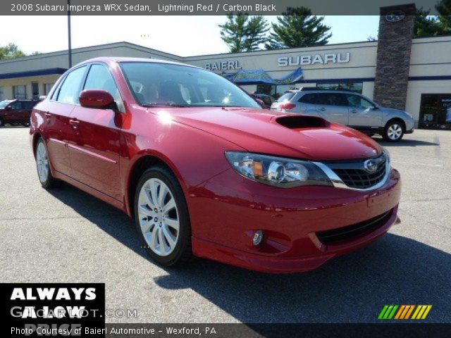 2008 Subaru Impreza WRX Sedan in Lightning Red