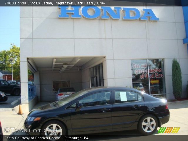 2008 Honda Civic EX Sedan in Nighthawk Black Pearl