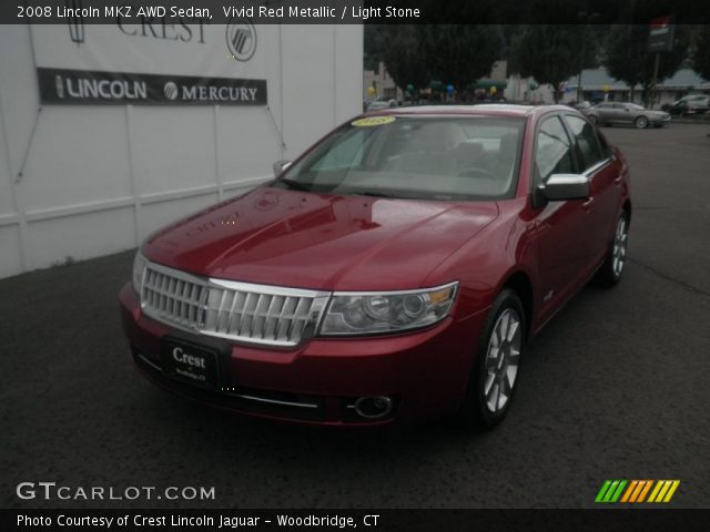 2008 Lincoln MKZ AWD Sedan in Vivid Red Metallic