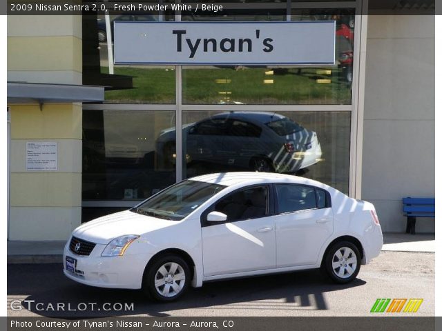 2009 Nissan Sentra 2.0 in Fresh Powder White