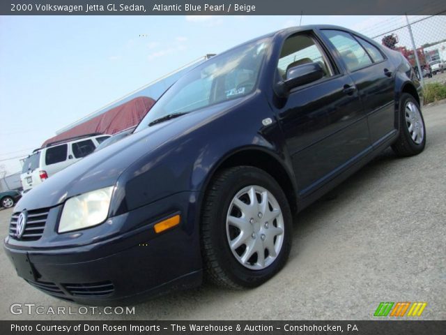 2000 Volkswagen Jetta GL Sedan in Atlantic Blue Pearl