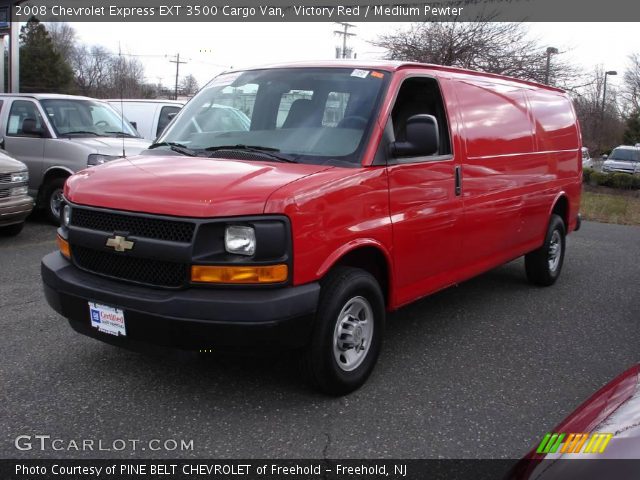 2008 Chevrolet Express EXT 3500 Cargo Van in Victory Red