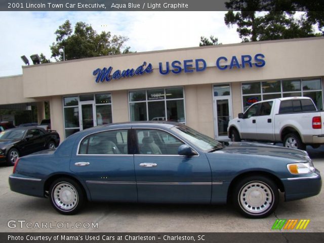 2001 Lincoln Town Car Executive in Aqua Blue