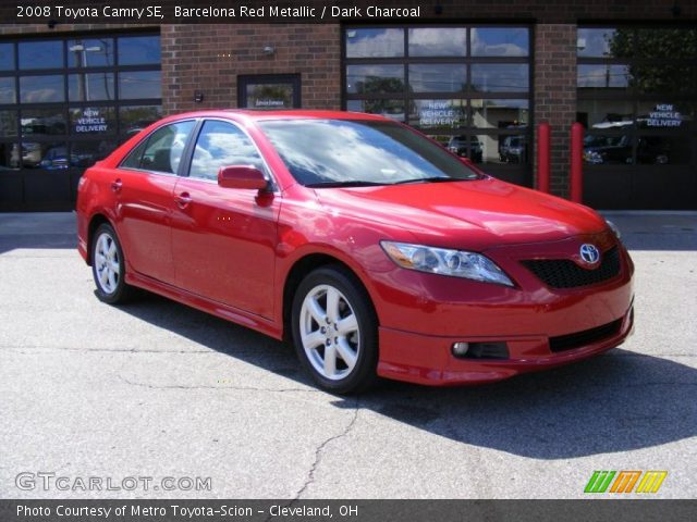 2008 Toyota Camry SE in Barcelona Red Metallic