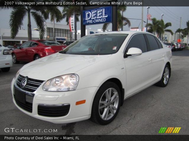 2007 Volkswagen Jetta Wolfsburg Edition Sedan in Campanella White