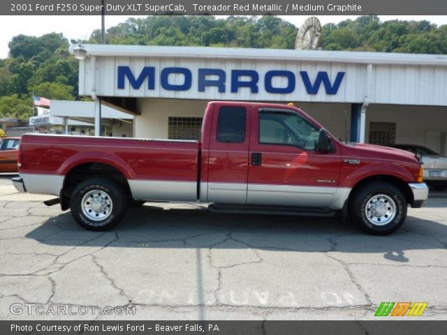 2001 Ford F250 Super Duty XLT SuperCab in Toreador Red Metallic