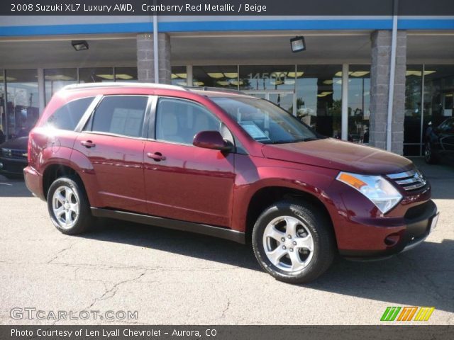 2008 Suzuki XL7 Luxury AWD in Cranberry Red Metallic