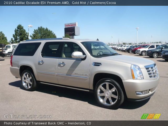 2010 Cadillac Escalade ESV Premium AWD in Gold Mist