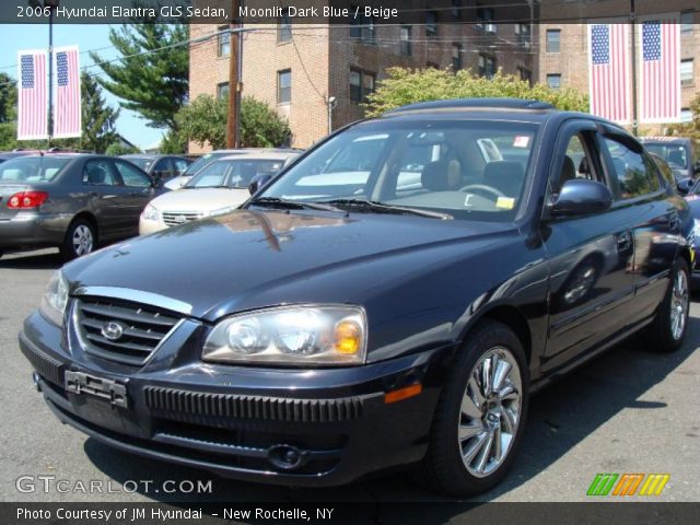 2006 Hyundai Elantra GLS Sedan in Moonlit Dark Blue