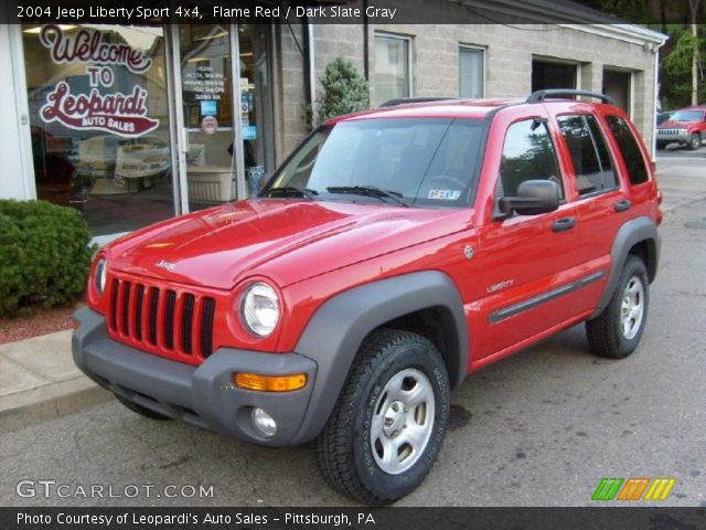 2004 Jeep Liberty Sport 4x4 in Flame Red