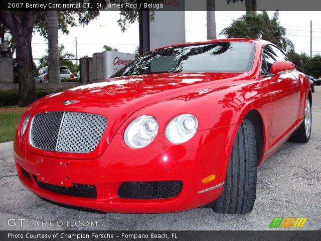 2007 Bentley Continental GT  in St. James Red