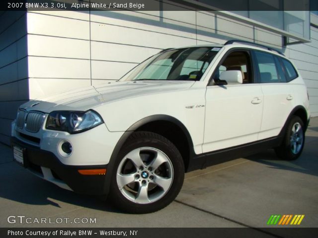 2007 BMW X3 3.0si in Alpine White