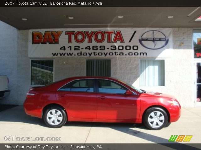 2007 Toyota Camry LE in Barcelona Red Metallic