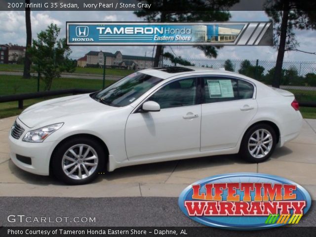 2007 Infiniti G 35 Sedan in Ivory Pearl