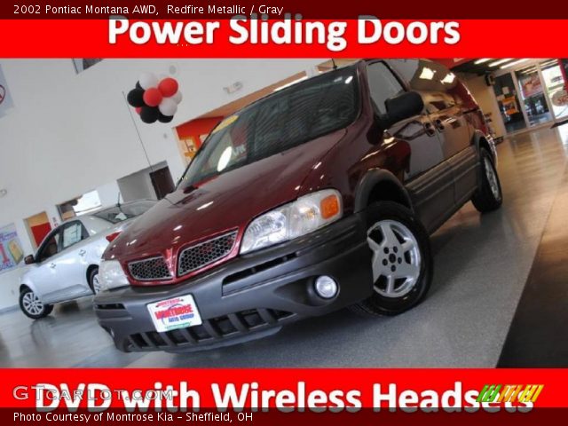 2002 Pontiac Montana AWD in Redfire Metallic