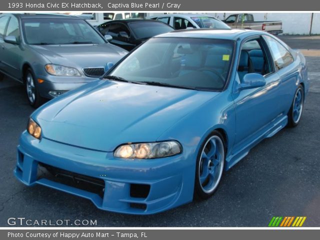 1993 Honda Civic EX Hatchback in Captiva Blue Pearl