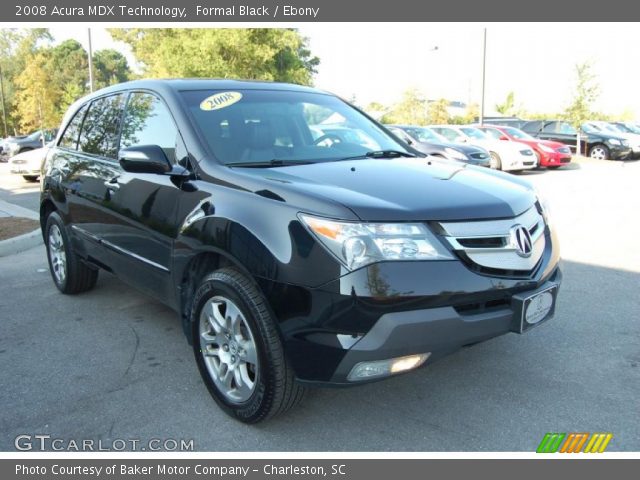 2008 Acura MDX Technology in Formal Black