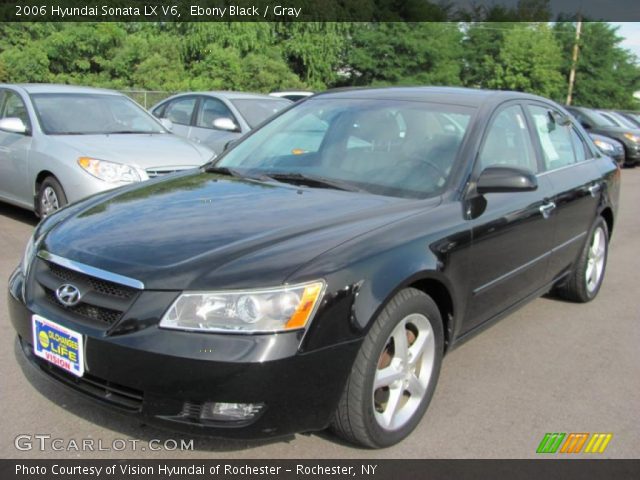 2006 Hyundai Sonata LX V6 in Ebony Black