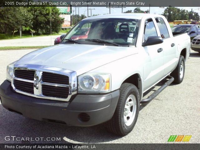 2005 Dodge Dakota ST Quad Cab in Bright Silver Metallic