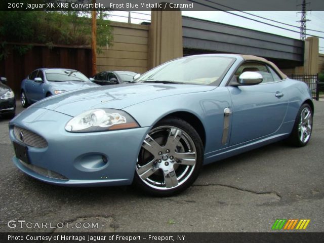 2007 Jaguar XK XK8 Convertible in Frost Blue Metallic