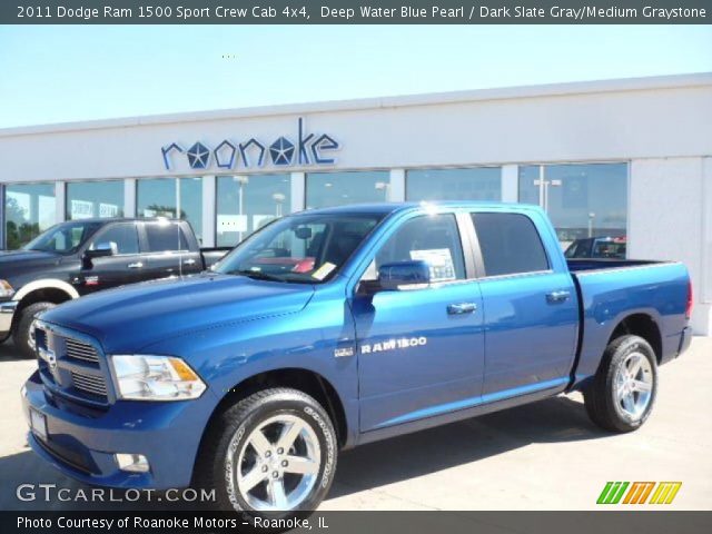 2011 Dodge Ram 1500 Sport Crew Cab 4x4 in Deep Water Blue Pearl