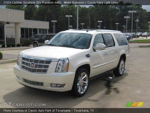 2009 Cadillac Escalade ESV Platinum AWD in White Diamond