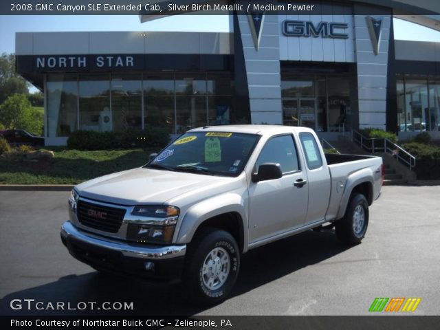 2008 GMC Canyon SLE Extended Cab in Silver Birch Metallic