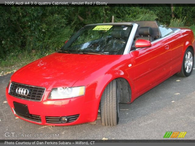 2005 Audi A4 3.0 quattro Cabriolet in Amulet Red