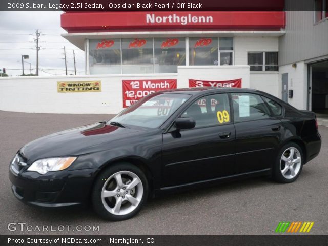 2009 Subaru Legacy 2.5i Sedan in Obsidian Black Pearl