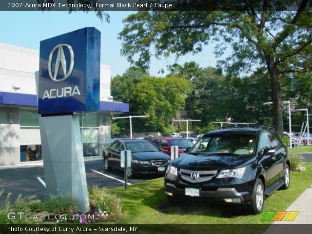 2007 Acura MDX Technology in Formal Black Pearl