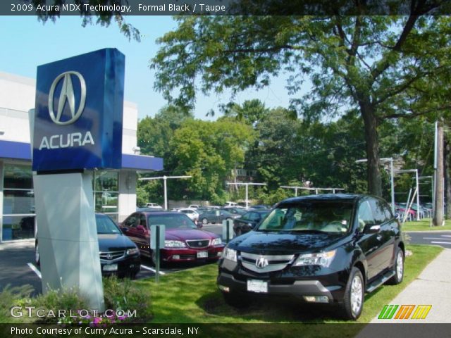 2009 Acura MDX Technology in Formal Black