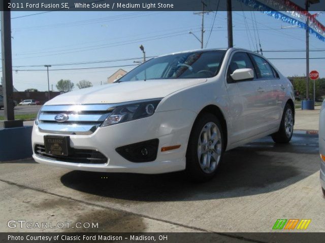 2011 Ford Fusion SE in White Suede
