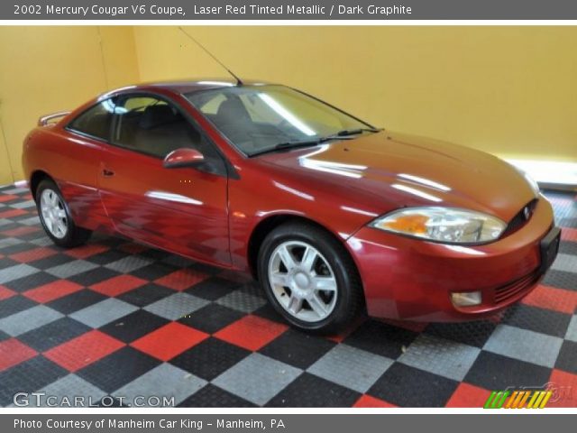 2002 Mercury Cougar V6 Coupe in Laser Red Tinted Metallic