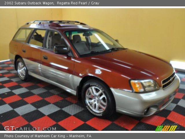 2002 Subaru Outback Wagon in Regatta Red Pearl