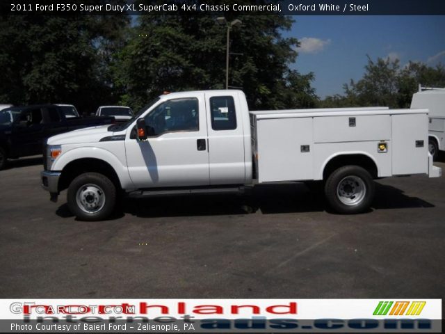 2011 Ford F350 Super Duty XL SuperCab 4x4 Chassis Commercial in Oxford White