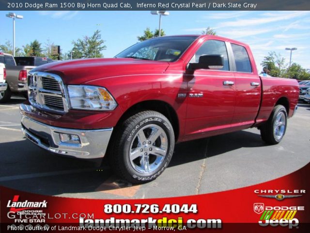 2010 Dodge Ram 1500 Big Horn Quad Cab in Inferno Red Crystal Pearl
