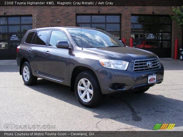 2008 Toyota Highlander 4WD in Magnetic Gray Metallic