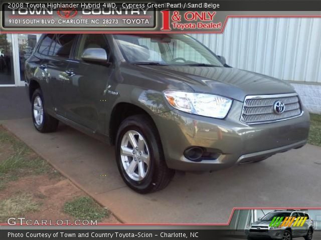 2008 Toyota Highlander Hybrid 4WD in Cypress Green Pearl
