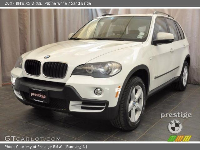 2007 BMW X5 3.0si in Alpine White
