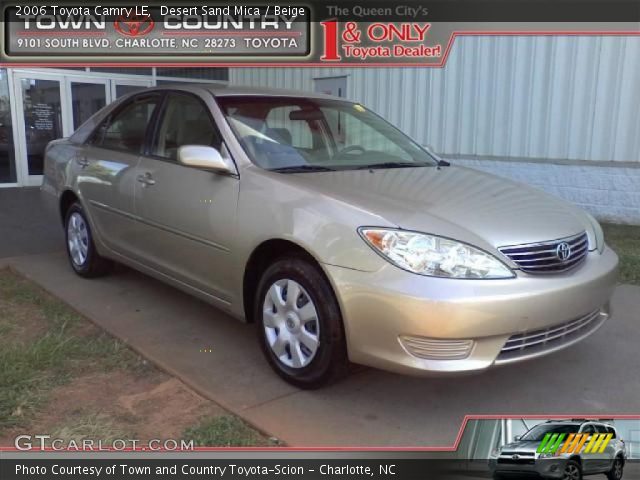 2006 Toyota Camry LE in Desert Sand Mica
