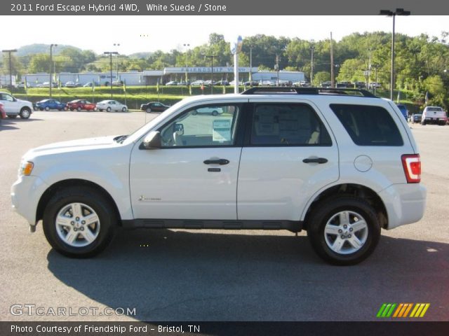 2011 Ford Escape Hybrid 4WD in White Suede