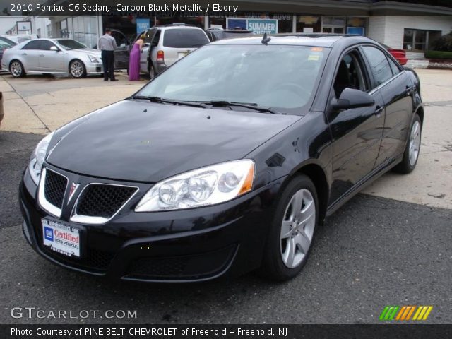 2010 Pontiac G6 Sedan in Carbon Black Metallic