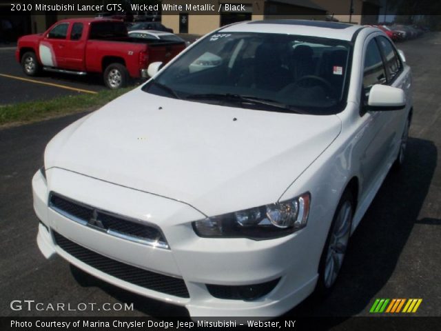 2010 Mitsubishi Lancer GTS in Wicked White Metallic