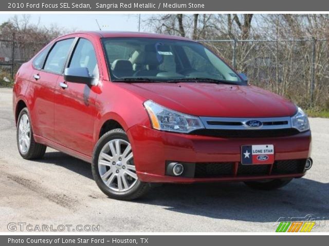 2010 Ford Focus SEL Sedan in Sangria Red Metallic