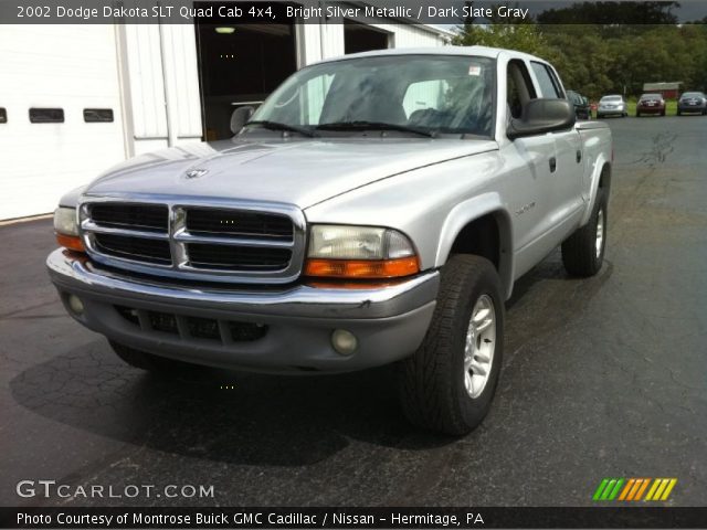 2002 Dodge Dakota SLT Quad Cab 4x4 in Bright Silver Metallic