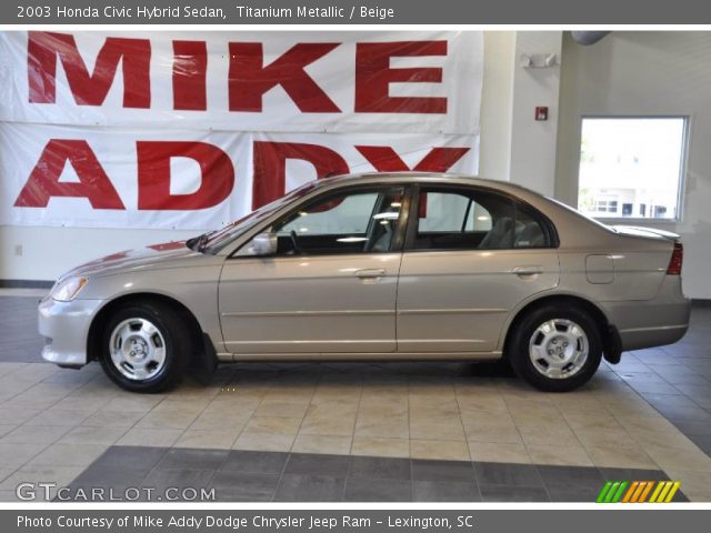 2003 Honda Civic Hybrid Sedan in Titanium Metallic