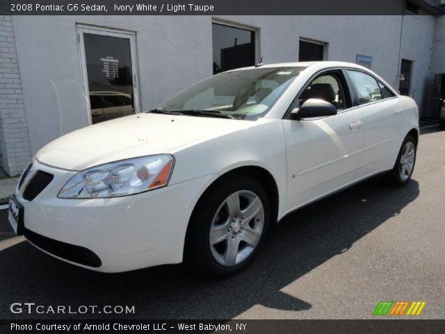 2008 Pontiac G6 Sedan in Ivory White