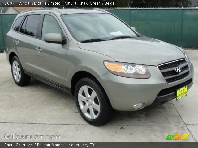 2007 Hyundai Santa Fe Limited in Natural Khaki Green